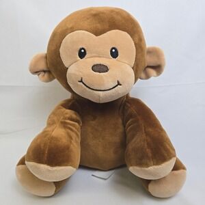 WelloBeez Antimicrobial Monkey Chimp Plush 2024 Animal Adventure, Brown, 10"
